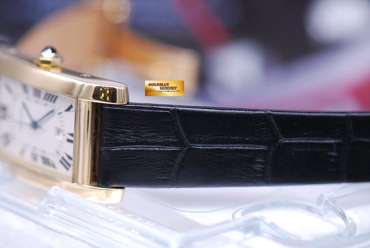 [SOLD] CARTIER TANK AMERICAINE 18K YELLOW GOLD LARGE AUTOMATIC 8172984 (MINT)