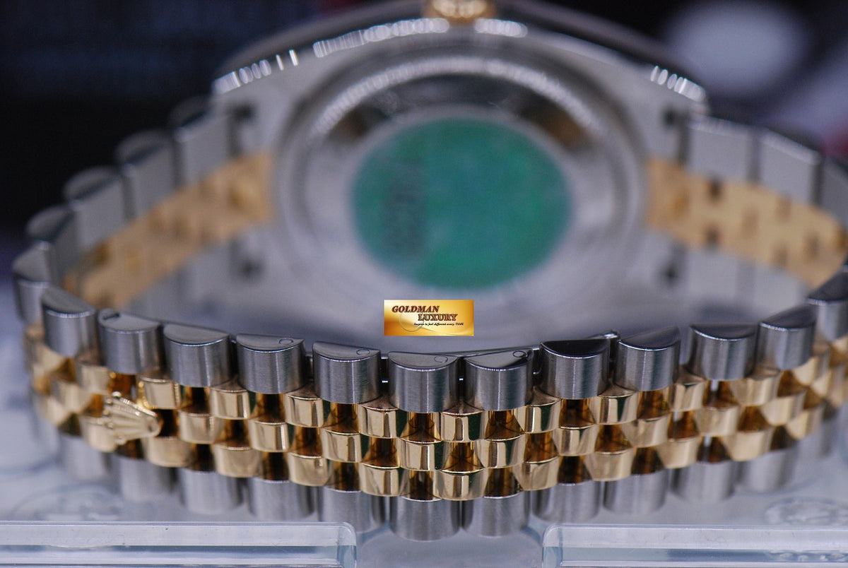 [SOLD] ROLEX OYSTER PERPETUAL DATEJUST 36mm HALF-GOLD GOLD DIAL 116233 (MINT)