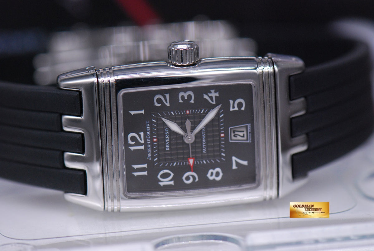 [SOLD] JLC REVERSO GRANDE SPORT AUTOMATIC SS RUBBER 290.8.60 (MINT)