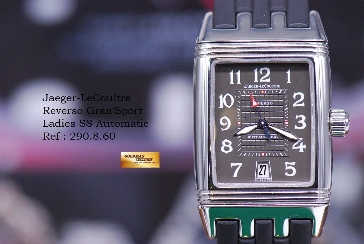 [SOLD] JLC REVERSO GRANDE SPORT AUTOMATIC SS RUBBER 290.8.60 (MINT)