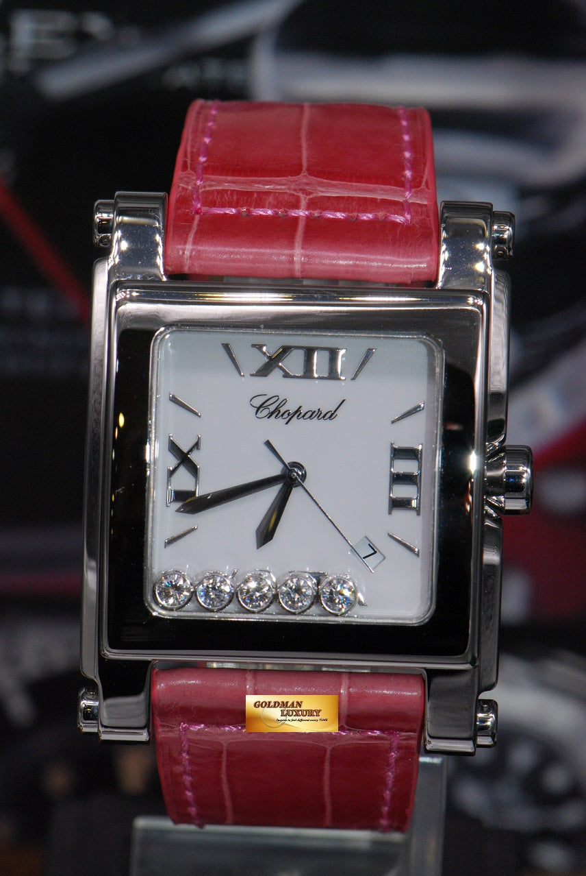 [SOLD] CHOPARD HAPPY SPORT SQUARE XL 5 DIAMOND LADIES QUARTZ (NEAR MINT)