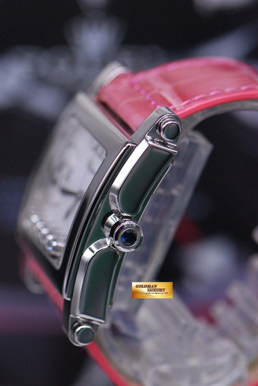 [SOLD] CHOPARD HAPPY SPORT SQUARE XL 5 DIAMOND LADIES QUARTZ (NEAR MINT)