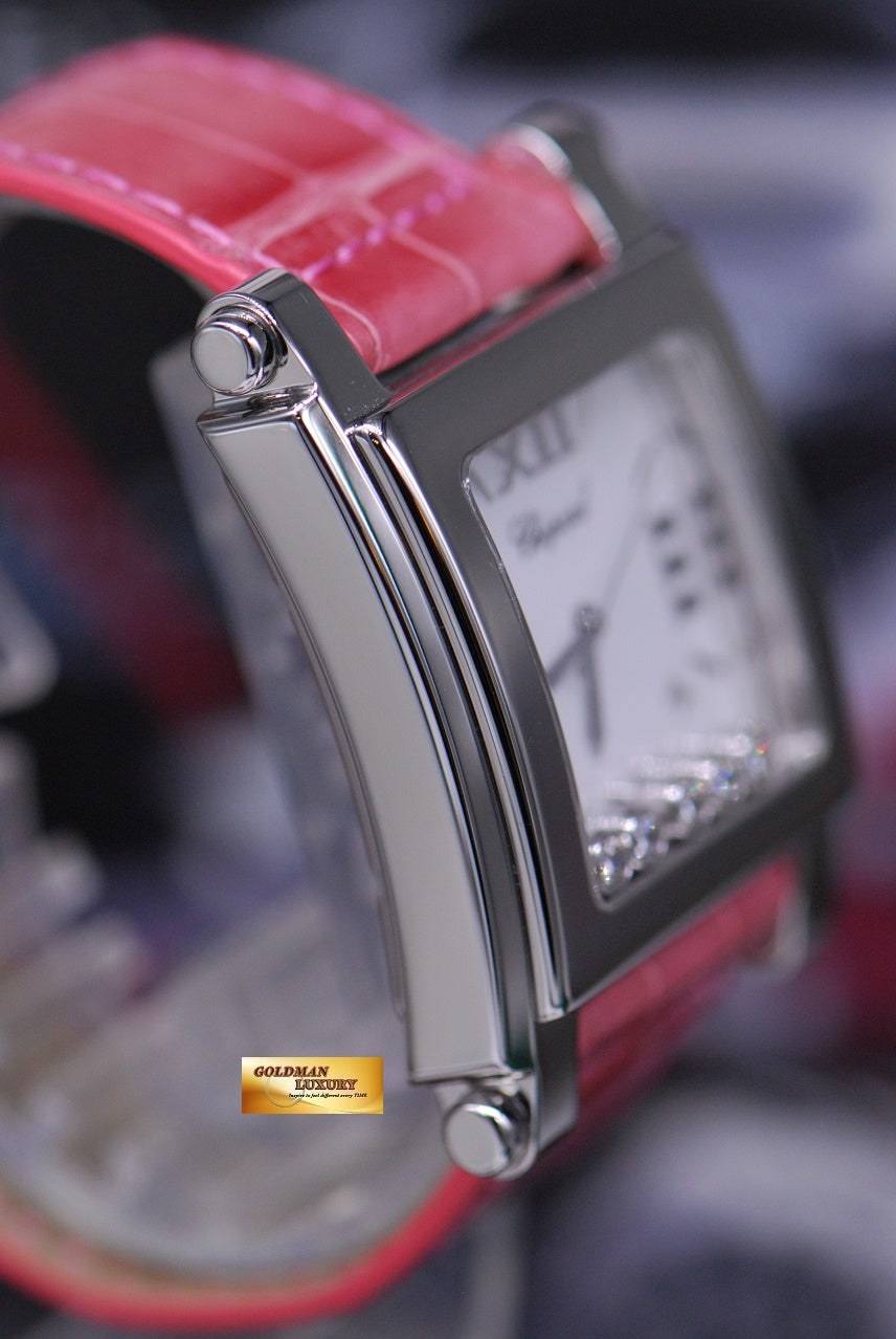 [SOLD] CHOPARD HAPPY SPORT SQUARE XL 5 DIAMOND LADIES QUARTZ (NEAR MINT)