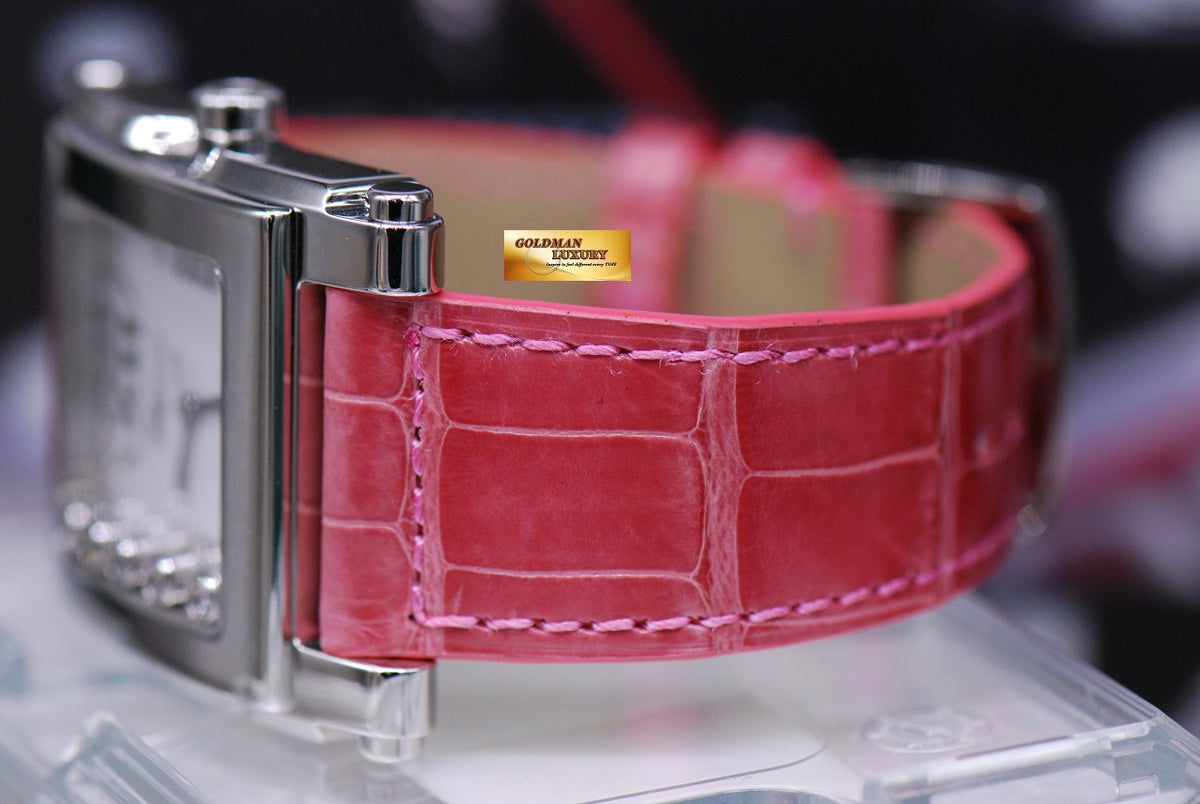 [SOLD] CHOPARD HAPPY SPORT SQUARE XL 5 DIAMOND LADIES QUARTZ (NEAR MINT)