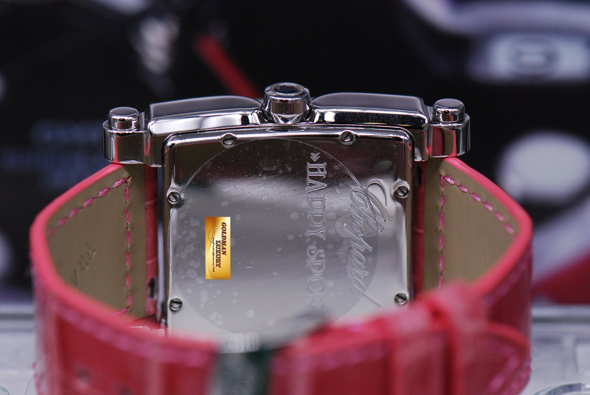 [SOLD] CHOPARD HAPPY SPORT SQUARE XL 5 DIAMOND LADIES QUARTZ (NEAR MINT)