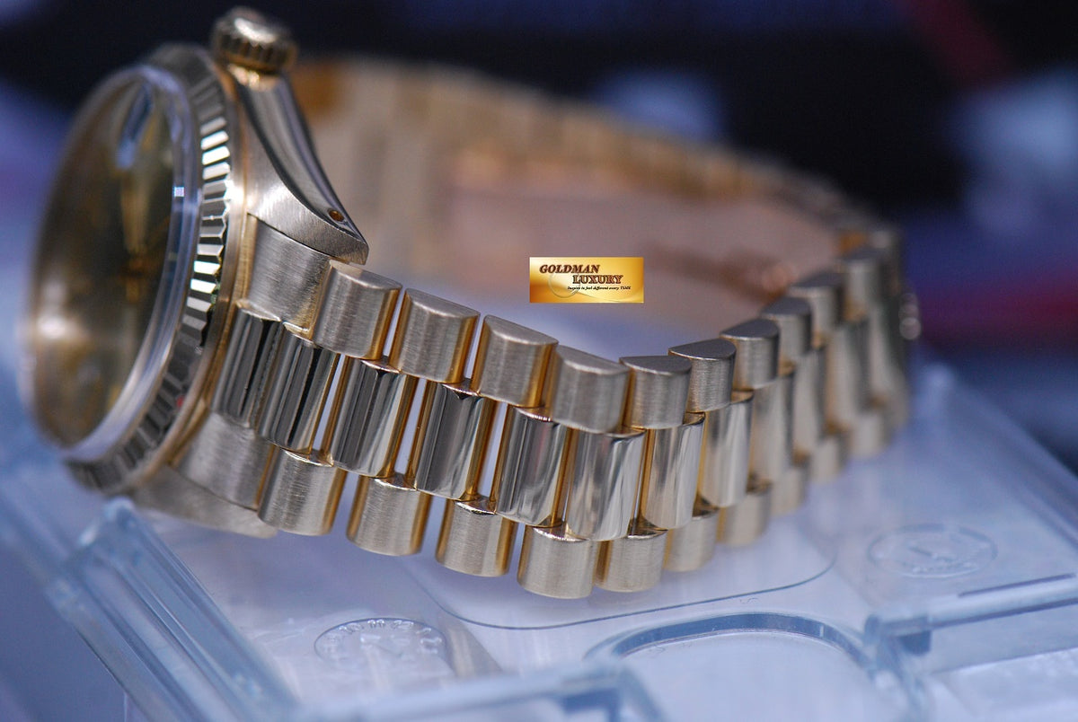 [SOLD] ROLEX OYSTER PERPETUAL DATEJUST 31mm BOYSIZE 18K YELLOW GOLD 6827 (NEAR MINT)