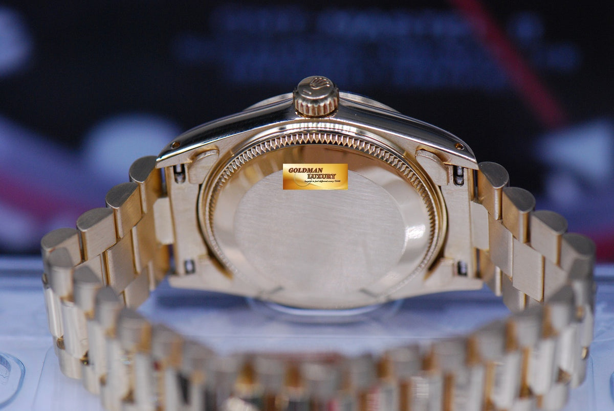 [SOLD] ROLEX OYSTER PERPETUAL DATEJUST 31mm BOYSIZE 18K YELLOW GOLD 6827 (NEAR MINT)