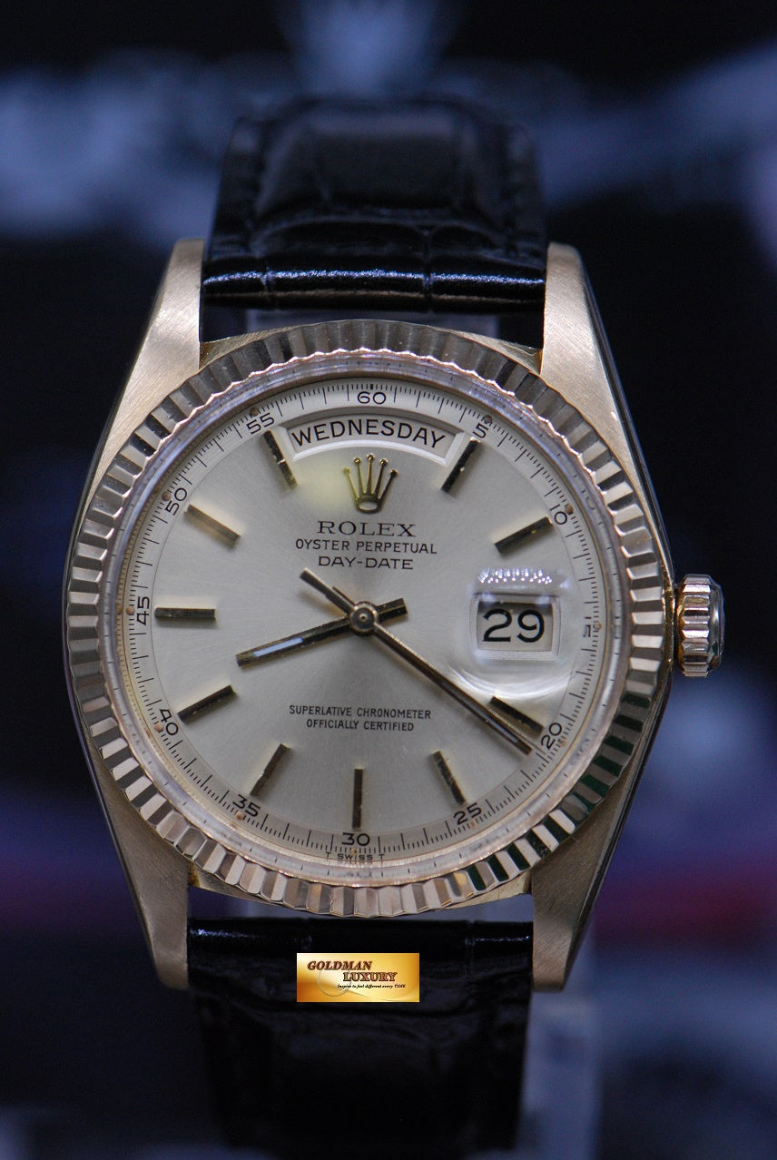 [SOLD] ROLEX OYSTER PERPETUAL DATEJUST DAY-DATE PRESIDENT 18K YELLOW GOLD 1803 (NEAR MINT)