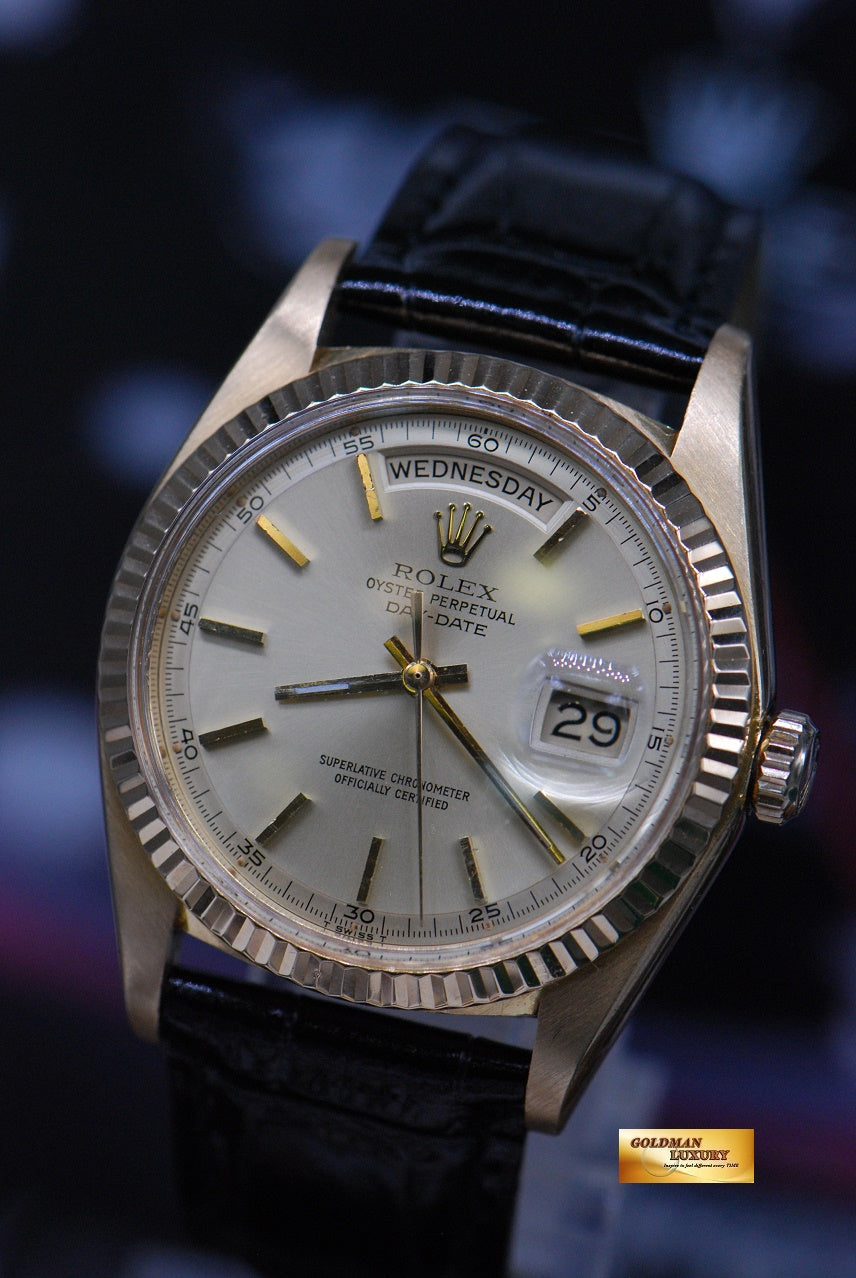 [SOLD] ROLEX OYSTER PERPETUAL DATEJUST DAY-DATE PRESIDENT 18K YELLOW GOLD 1803 (NEAR MINT)