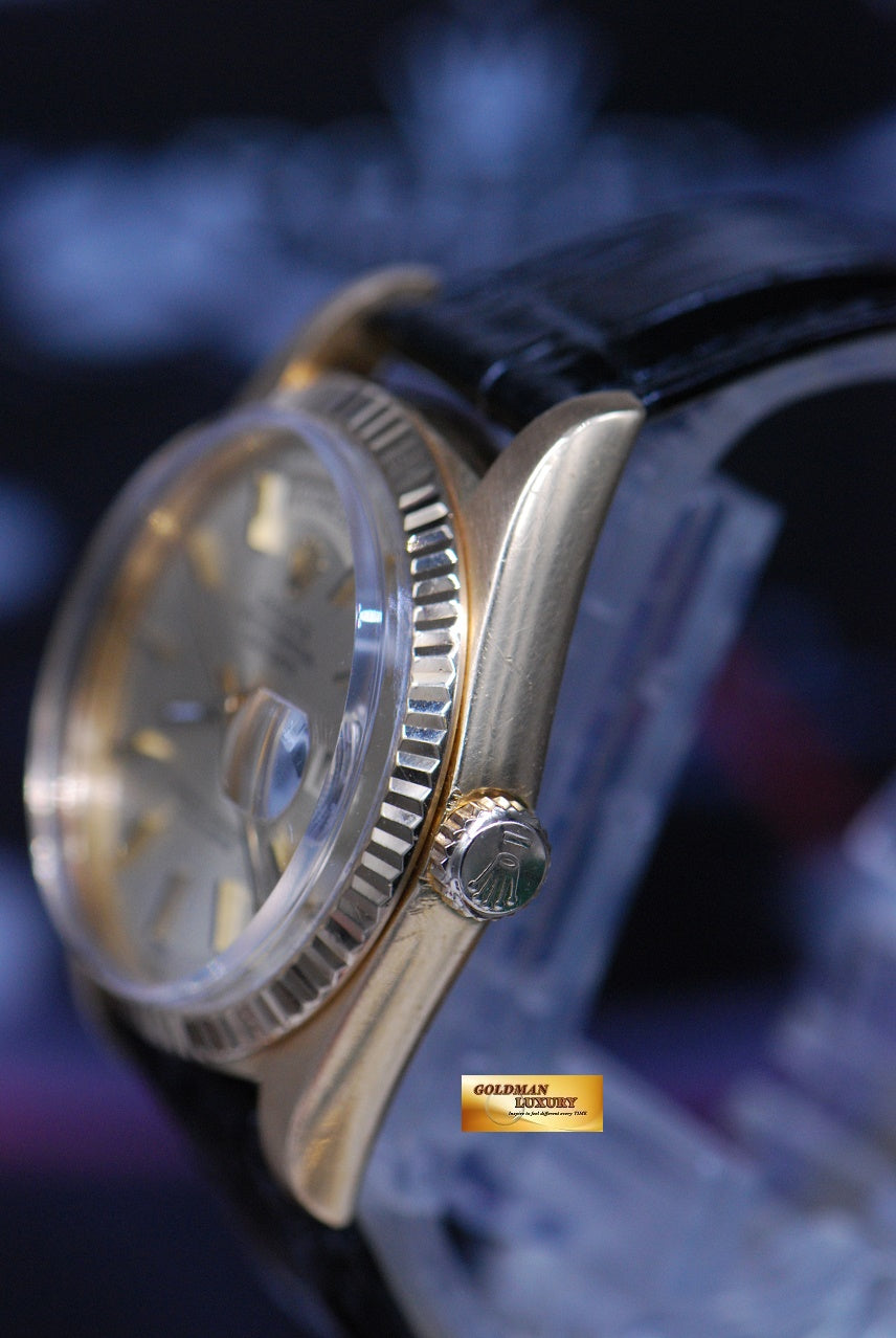 [SOLD] ROLEX OYSTER PERPETUAL DATEJUST DAY-DATE PRESIDENT 18K YELLOW GOLD 1803 (NEAR MINT)
