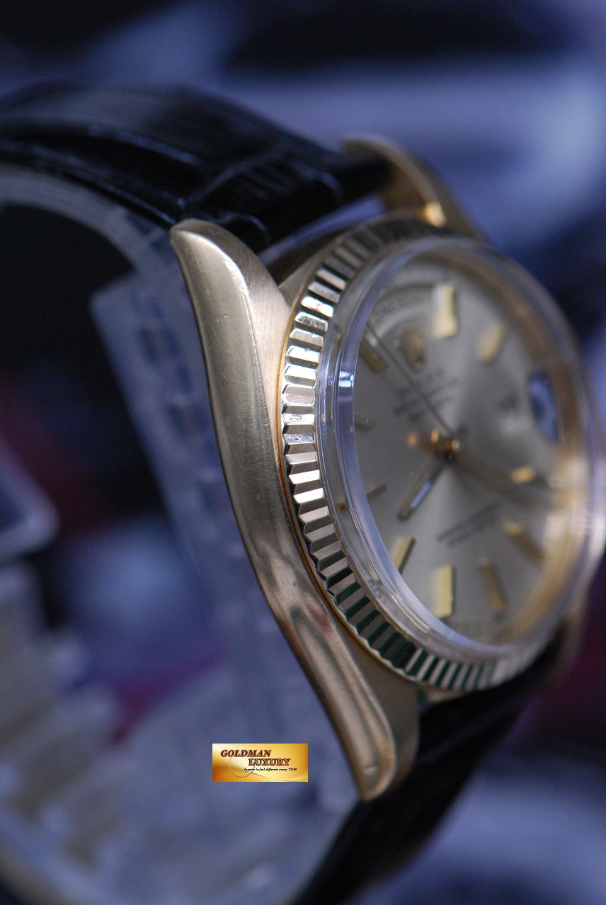 [SOLD] ROLEX OYSTER PERPETUAL DATEJUST DAY-DATE PRESIDENT 18K YELLOW GOLD 1803 (NEAR MINT)