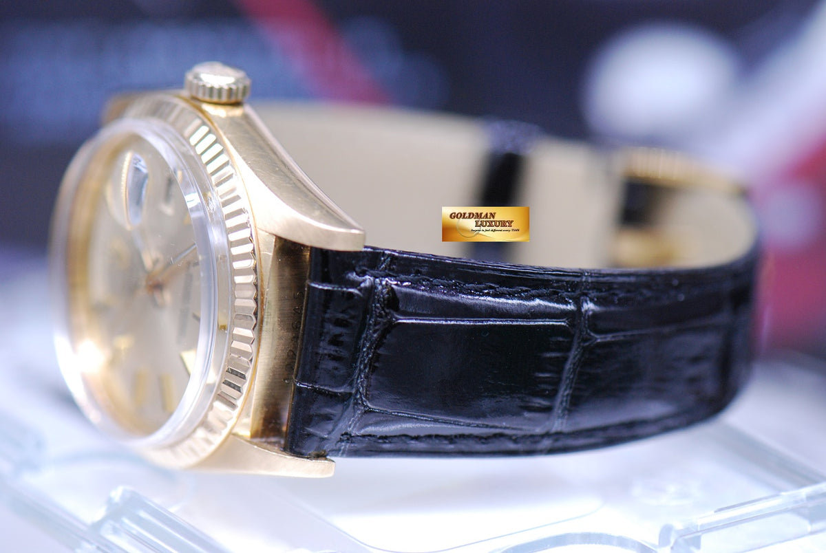 [SOLD] ROLEX OYSTER PERPETUAL DATEJUST DAY-DATE PRESIDENT 18K YELLOW GOLD 1803 (NEAR MINT)
