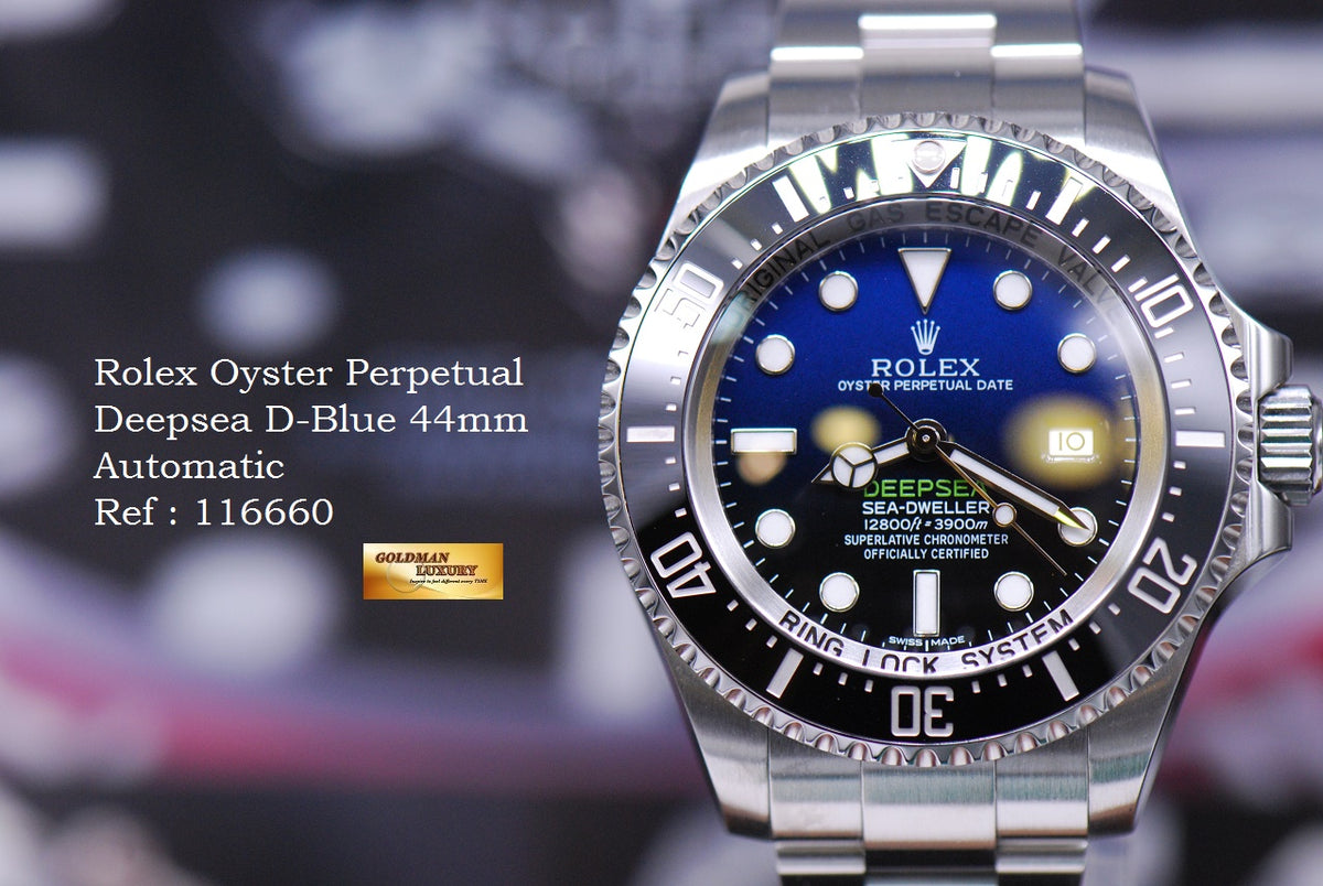 [SOLD] ROLEX OYSTER PERPETUAL DEEPSEA D-BLUE “JAMES CAMERON” 116660 (MINT)