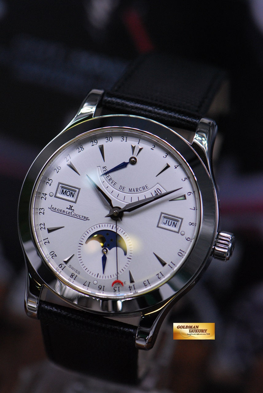 [SOLD] JLC MASTER CONTROL RESERVE De MARCHE MOONPHASE CALENDAR Q151842A (MINT)