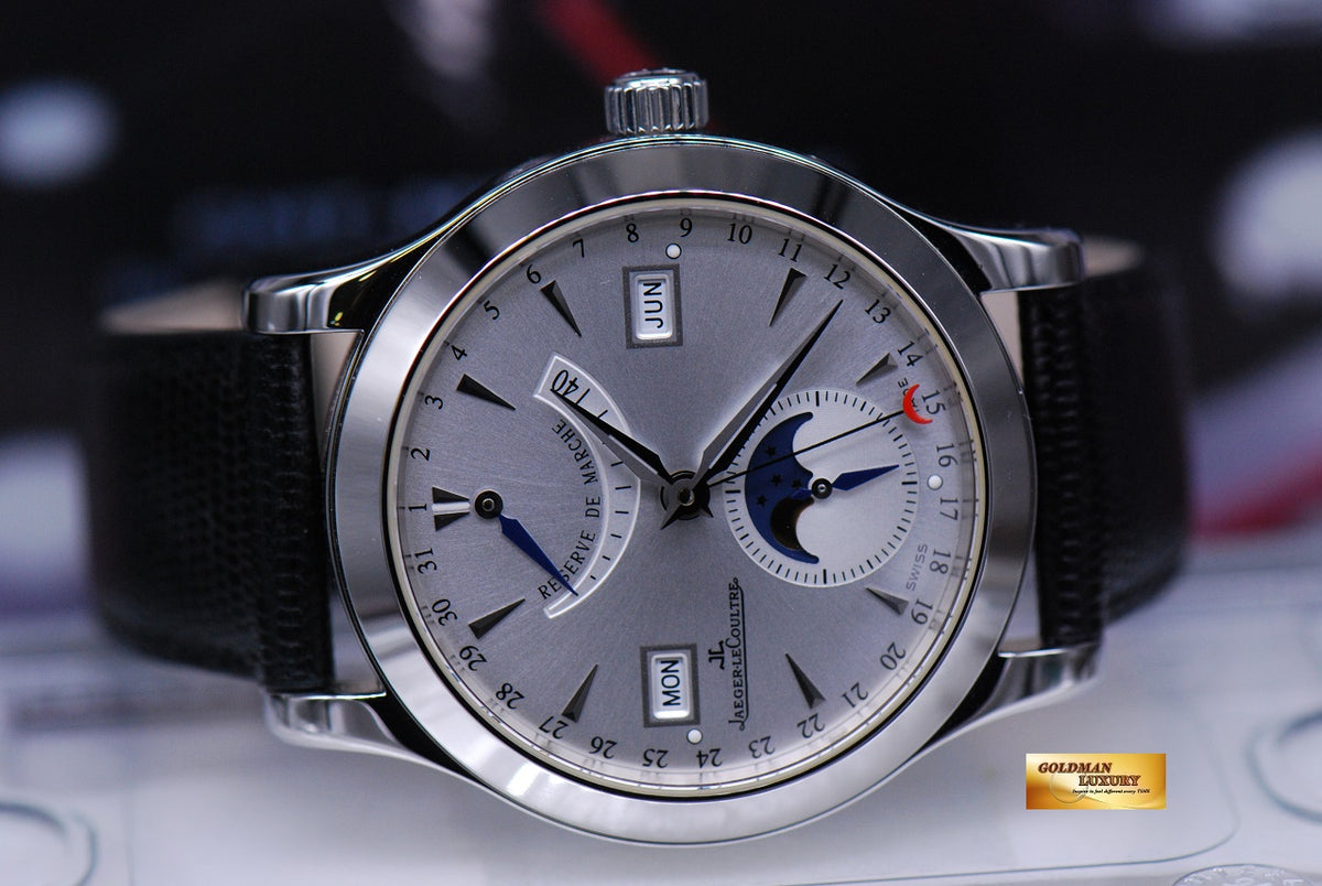 [SOLD] JLC MASTER CONTROL RESERVE De MARCHE MOONPHASE CALENDAR Q151842A (MINT)