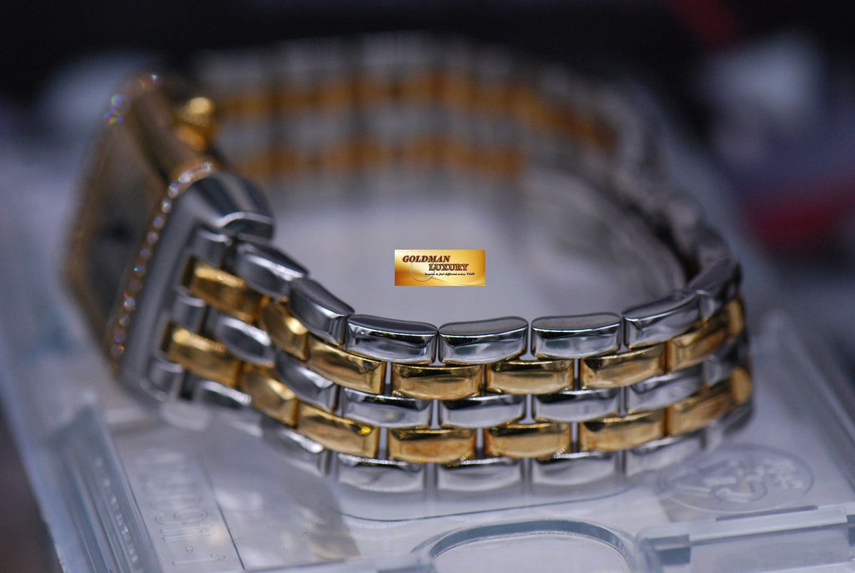 [SOLD] JAEGER Le-COULTRE REVERSO LADIES HALF-GOLD DIAMOND QUARTZ 265.5.08 (NEAR MINT)