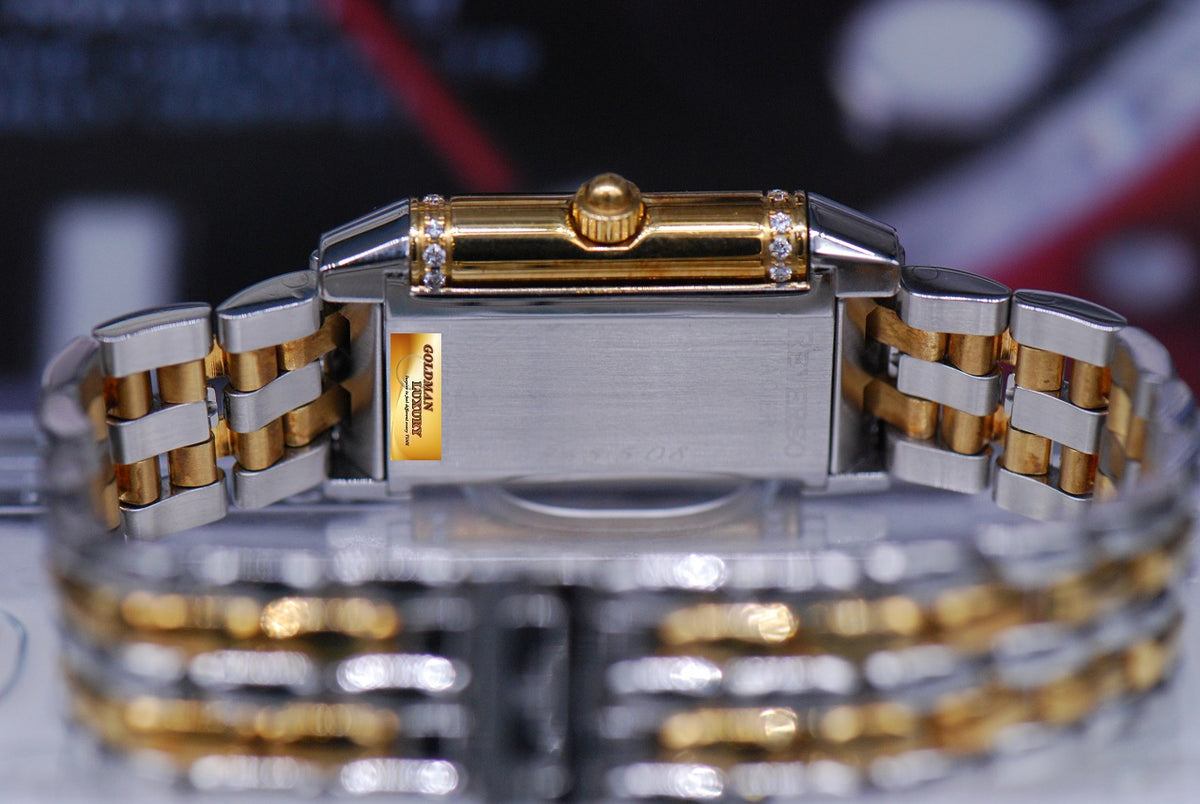 [SOLD] JAEGER Le-COULTRE REVERSO LADIES HALF-GOLD DIAMOND QUARTZ 265.5.08 (NEAR MINT)