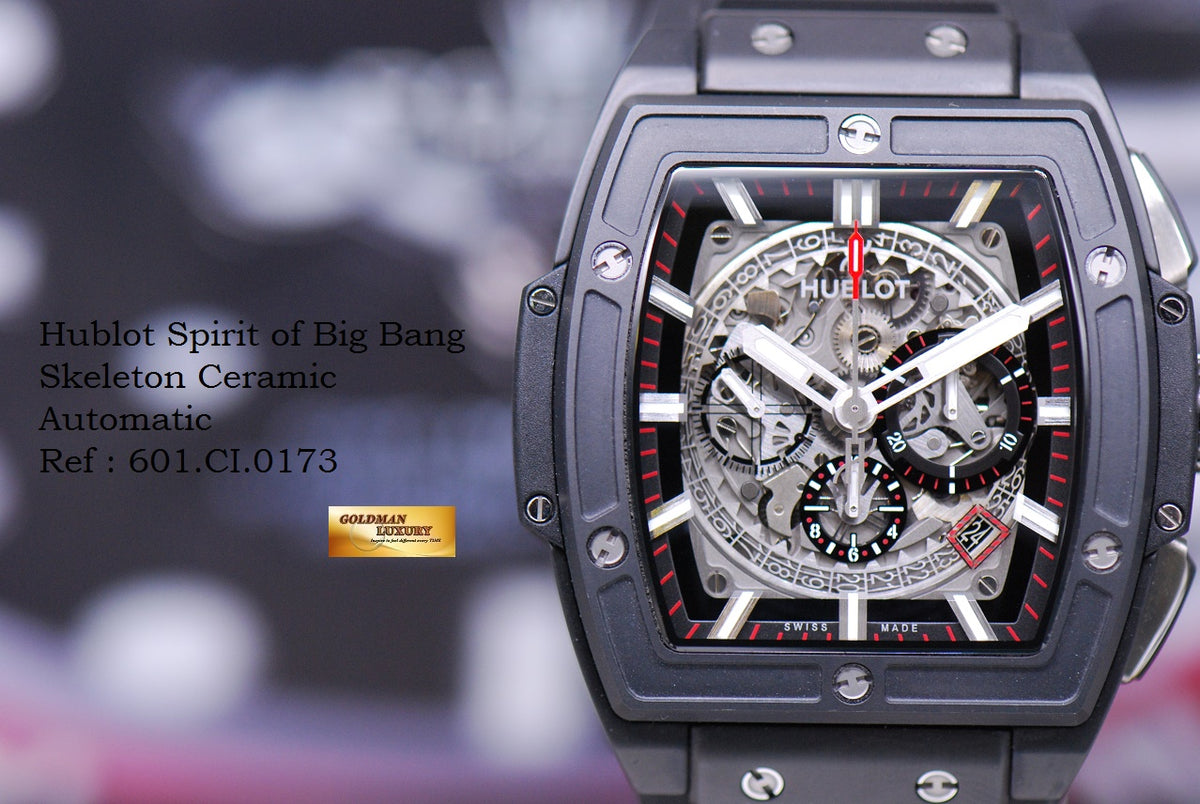 [SOLD] HUBLOT SPIRIT OF BIG BANG BLACK MAGIC CERAMIC AUTOMATIC 601.CI.0173.RX (MINT)