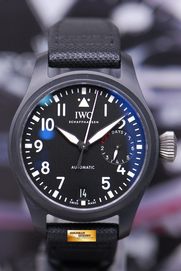 [SOLD] IWC BIG PILOT TOP GUN 46mm CERAMIC 7-DAYS POWER RESERVE AUTOMATIC IW5020-01 (MINT)