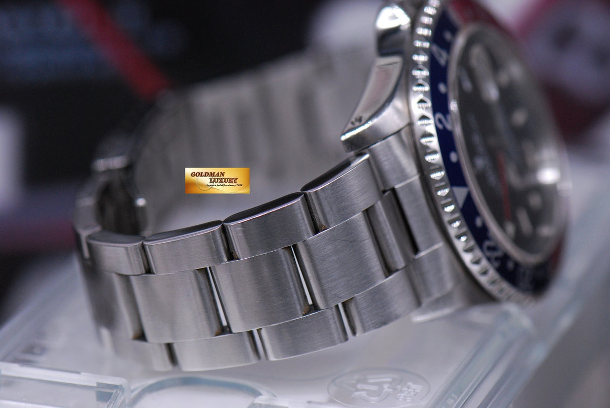 [SOLD] ROLEX OYSTER PERPETUAL GMT-MASTER I PEPSI BEZEL AUTOMATIC 16700 (AGING)