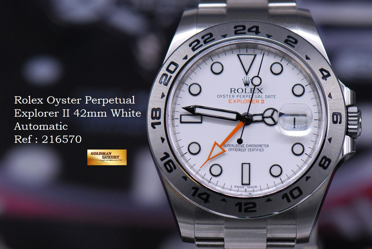 [SOLD] ROLEX OYSTER PERPETUAL EXPLORER II 42mm WHITE AUTOMATIC (MINT)