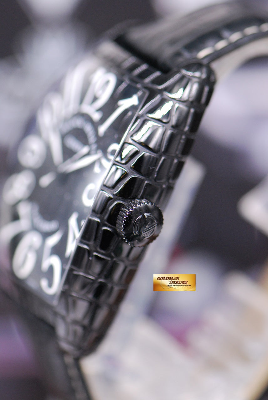 [SOLD] FRANCK MULLER BLACK CROCO AUTOMATIC 8880 SC BLK CRO (NEAR MINT)