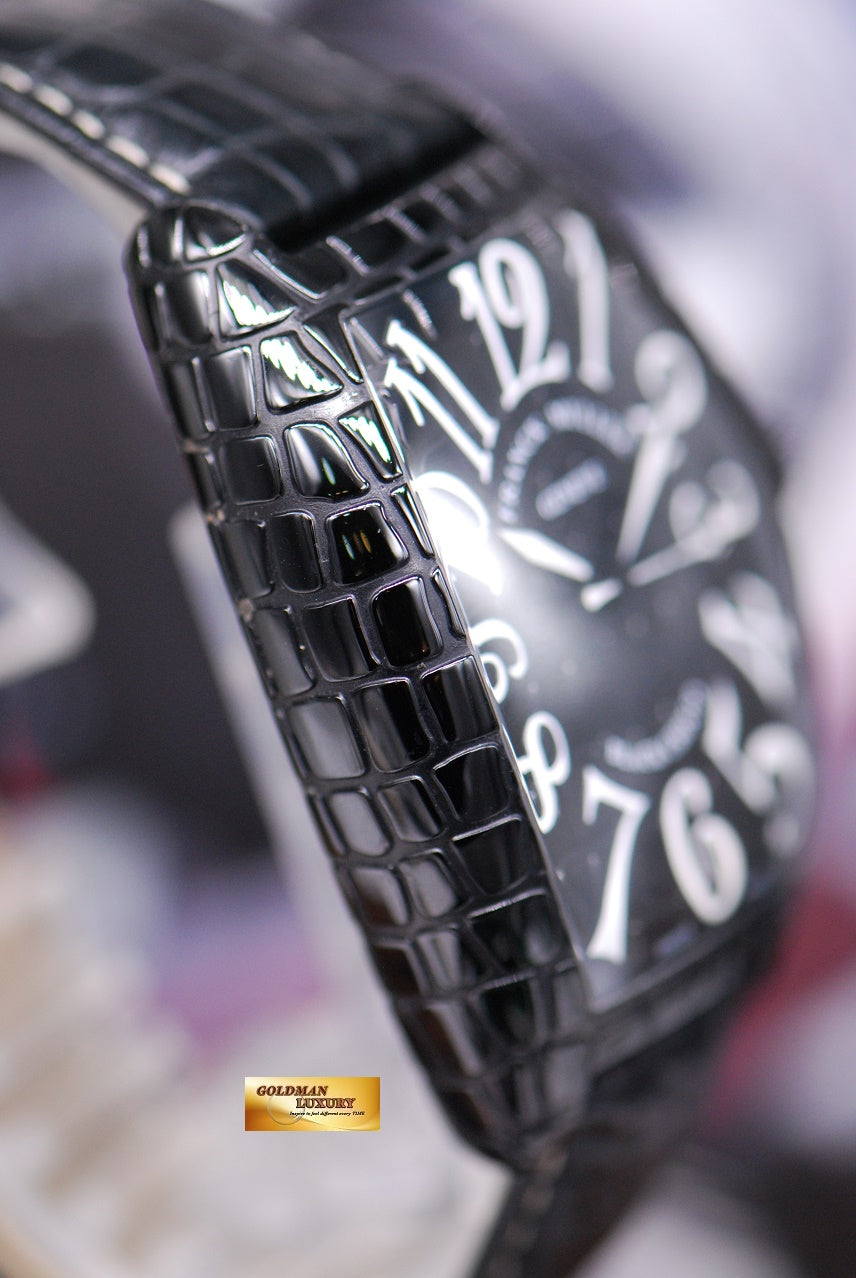 [SOLD] FRANCK MULLER BLACK CROCO AUTOMATIC 8880 SC BLK CRO (NEAR MINT)