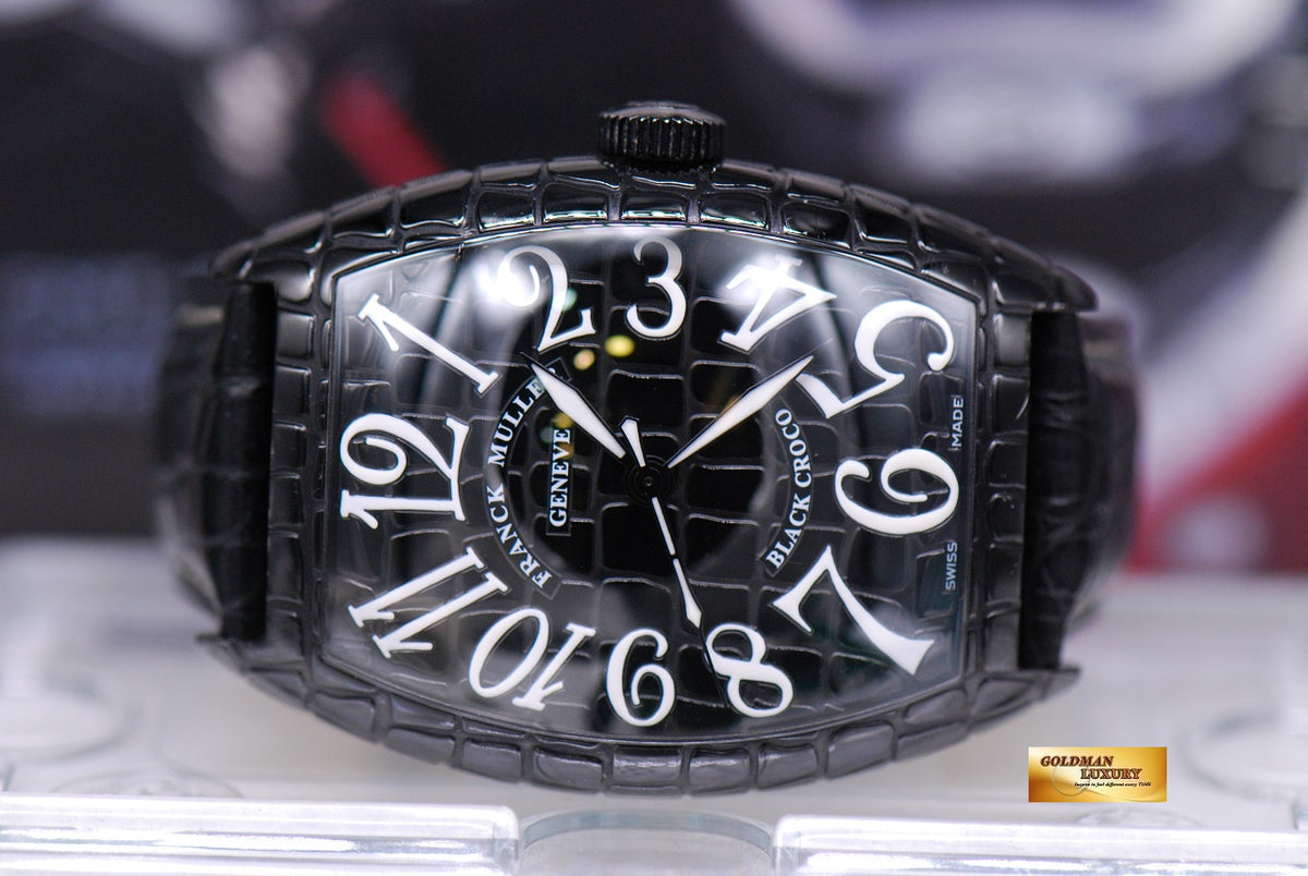 [SOLD] FRANCK MULLER BLACK CROCO AUTOMATIC 8880 SC BLK CRO (NEAR MINT)