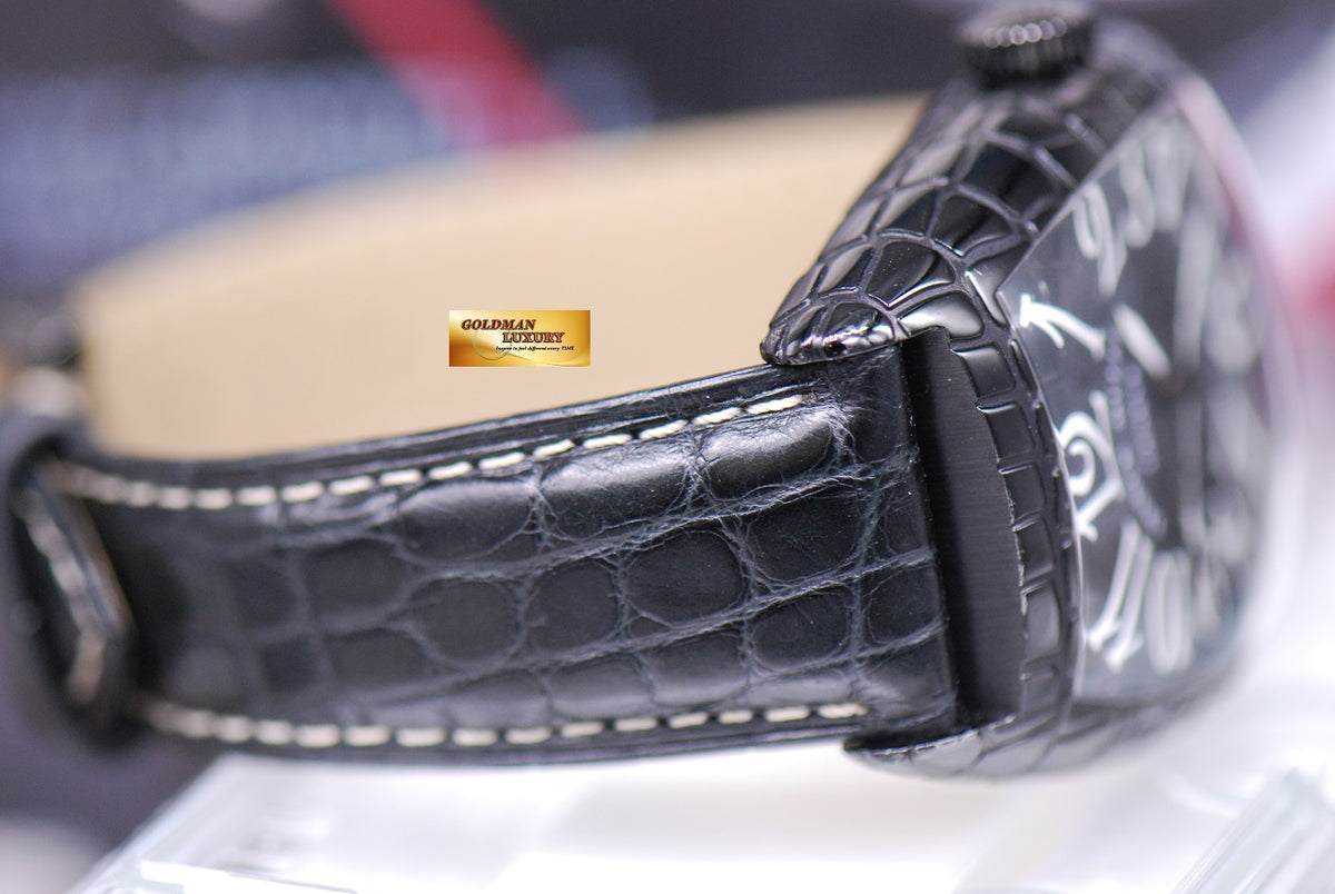[SOLD] FRANCK MULLER BLACK CROCO AUTOMATIC 8880 SC BLK CRO (NEAR MINT)