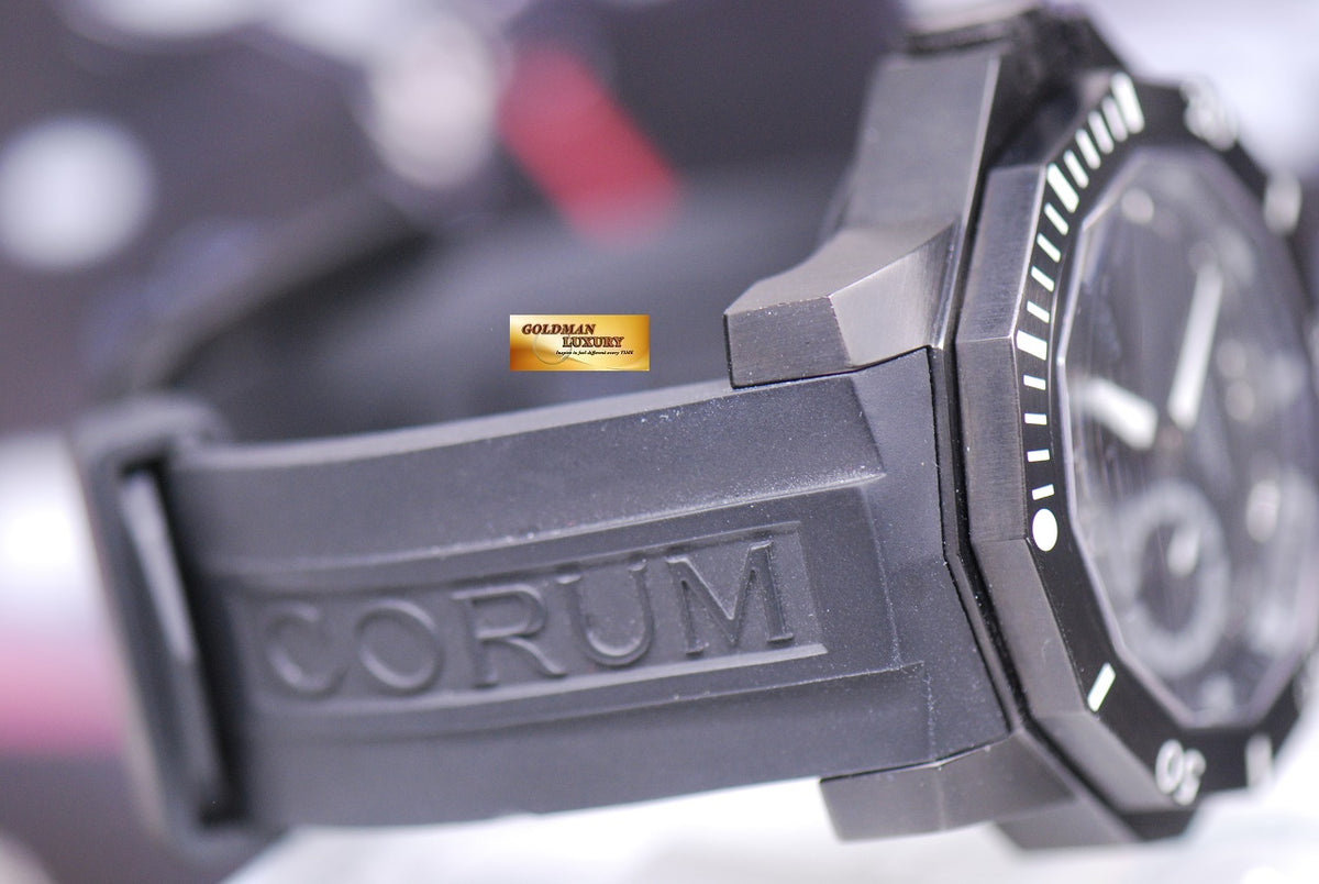 CORUM ADMIRAL’S CUP SEA-DEFENDER 48mm PVD BLACK DEEP HULL 01.0076 (MINT)