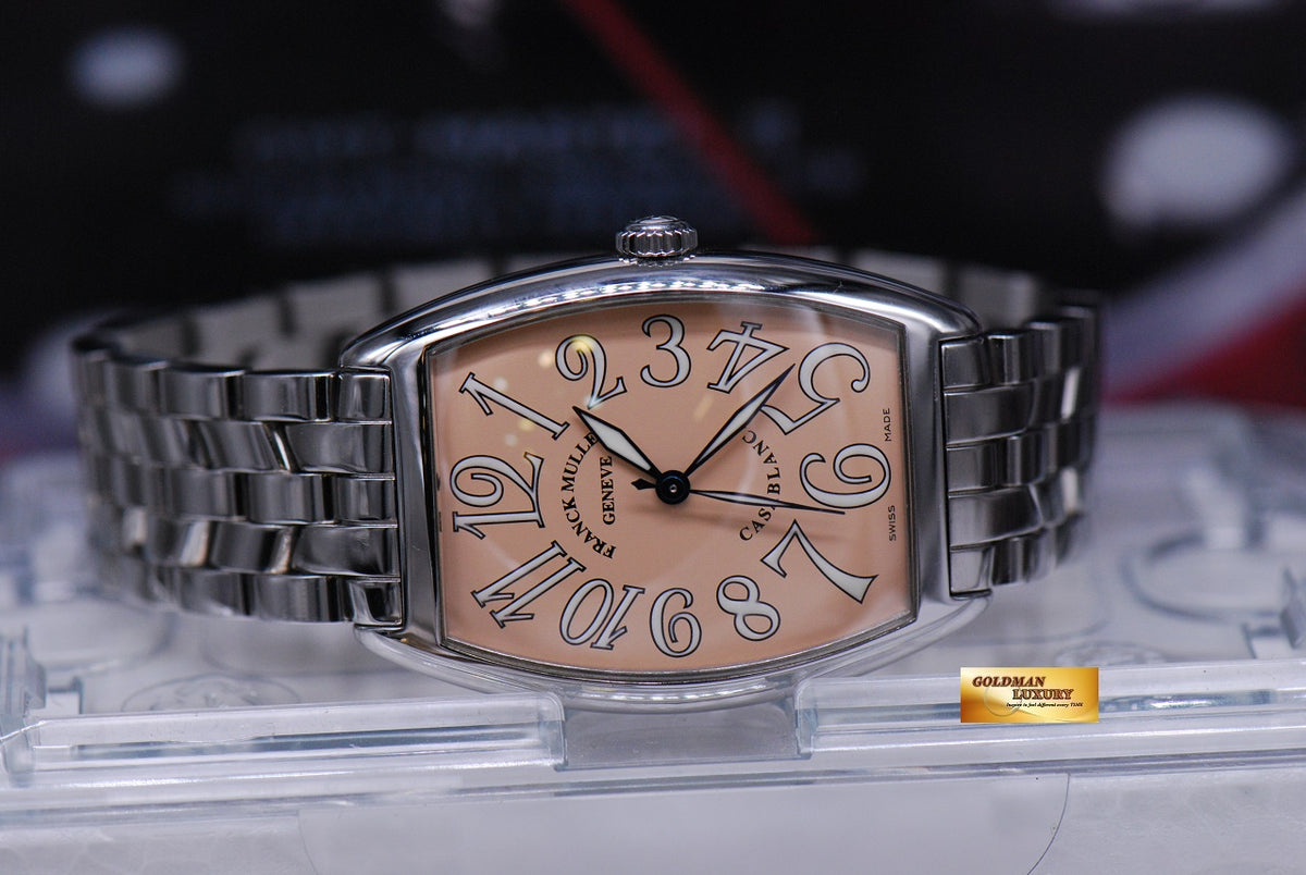 [SOLD] FRANCK MULLER CASABLANCA 31mm SALMON DIAL STEEL BRACELET AUTOMATIC 2852 (MINT)