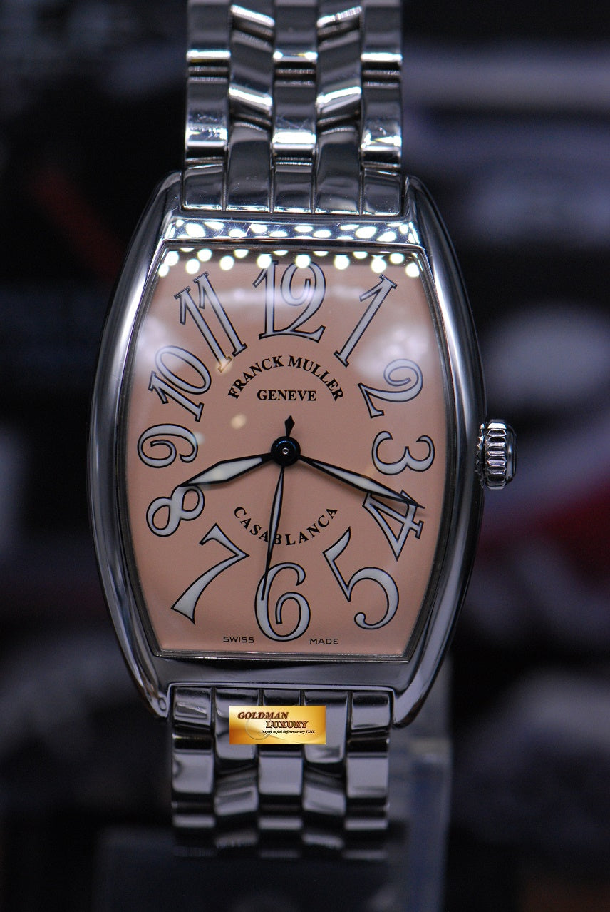 [SOLD] FRANCK MULLER CASABLANCA 31mm SALMON DIAL STEEL BRACELET AUTOMATIC 2852 (MINT)