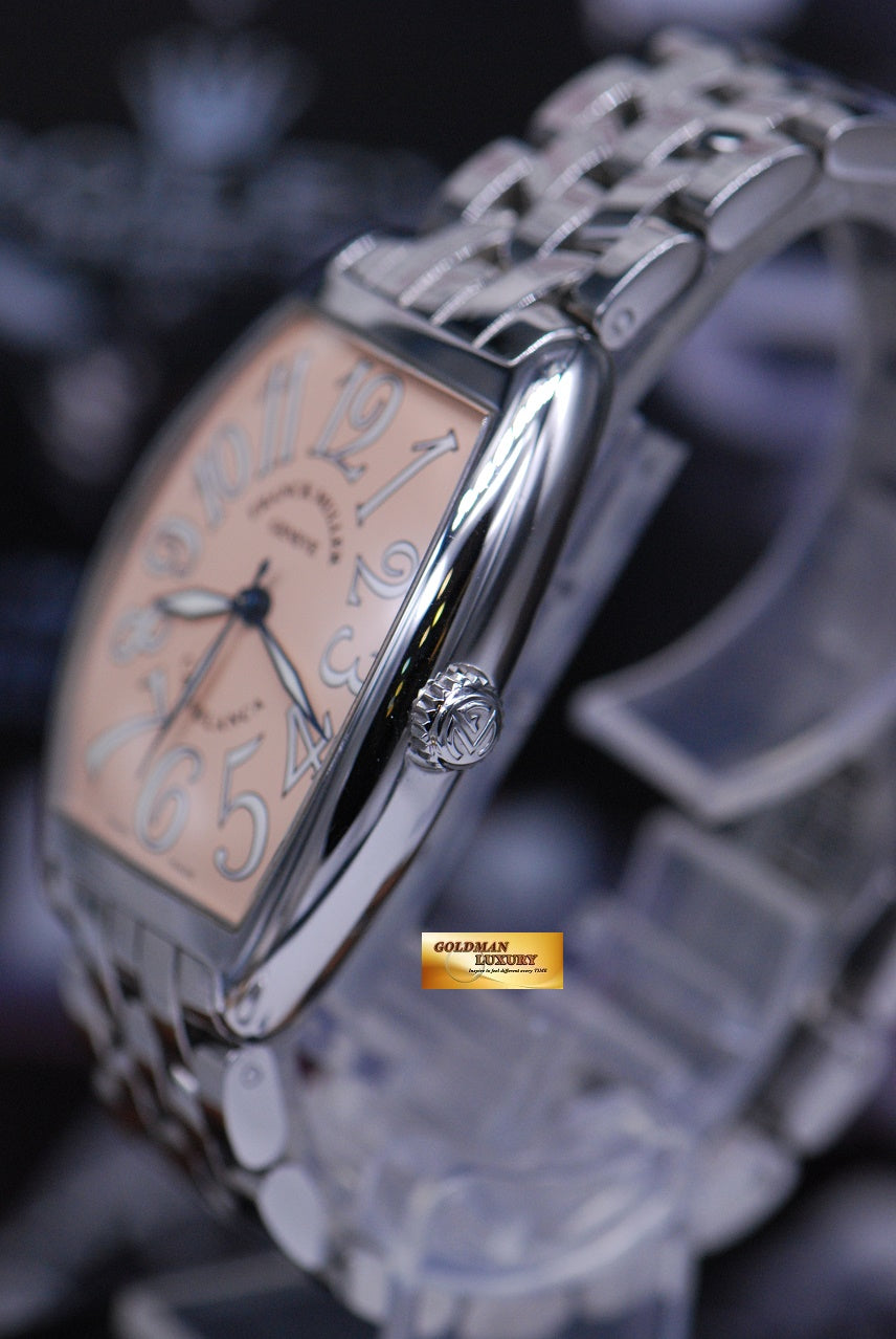 [SOLD] FRANCK MULLER CASABLANCA 31mm SALMON DIAL STEEL BRACELET AUTOMATIC 2852 (MINT)