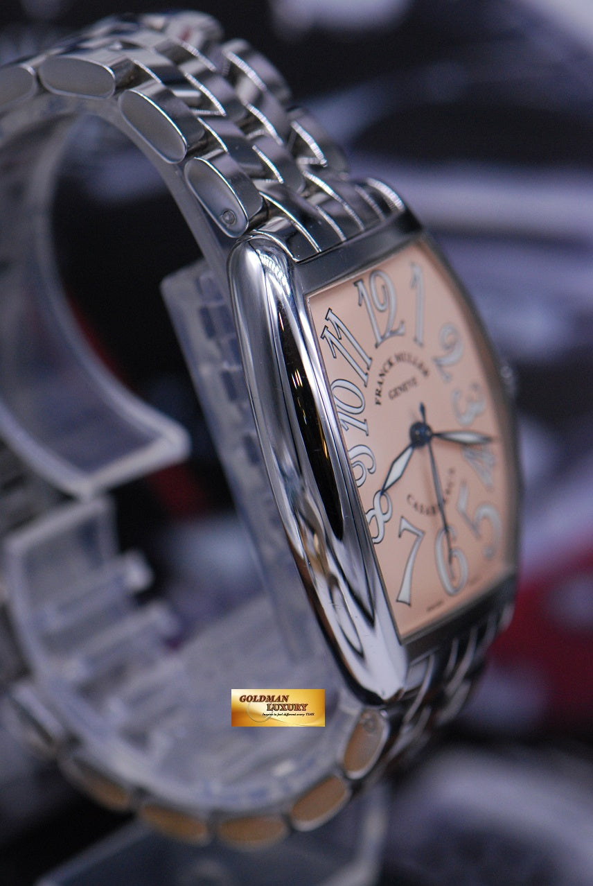 [SOLD] FRANCK MULLER CASABLANCA 31mm SALMON DIAL STEEL BRACELET AUTOMATIC 2852 (MINT)