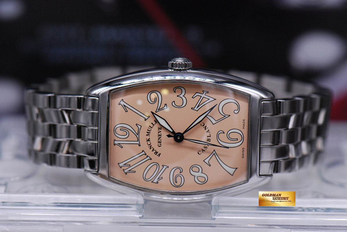 [SOLD] FRANCK MULLER CASABLANCA 31mm SALMON DIAL STEEL BRACELET AUTOMATIC 2852 (MINT)