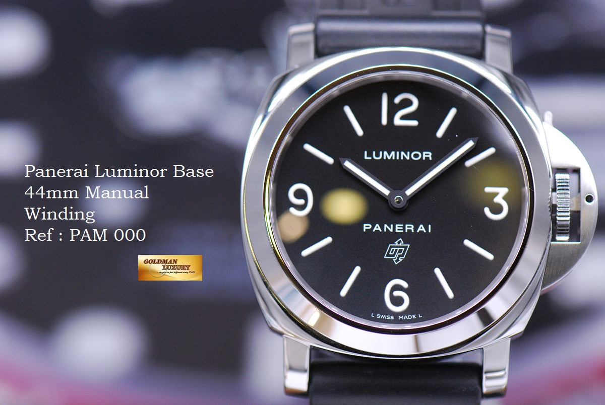 [SOLD] PANERAI LUMINOR BASE 44mm MANUAL WINDING PAM 000 (MINT)
