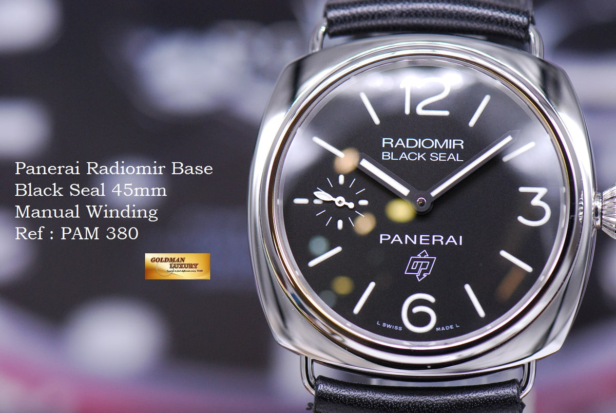 [SOLD] PANERAI RADIOMIR BASE 45mm MANUAL WINDING PAM 380 (MINT)