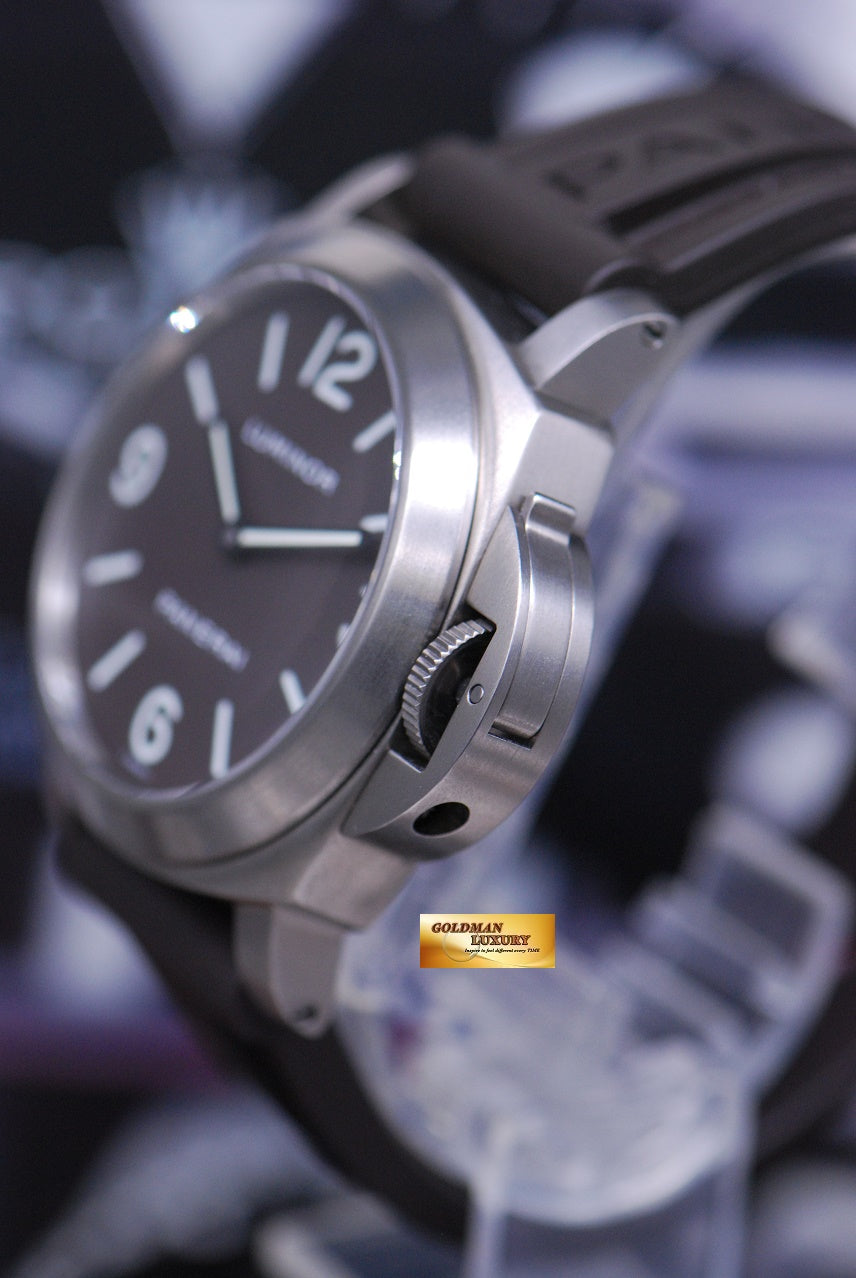 [SOLD] PANERAI LUMINOR BASE TITANIUM 44mm TOBACCO BROWN DIAL MANUAL PAM 116 RARE (MINT)