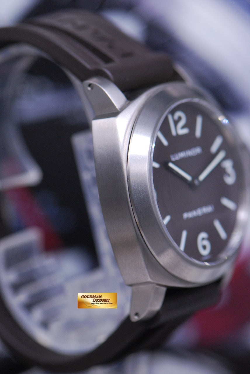 [SOLD] PANERAI LUMINOR BASE TITANIUM 44mm TOBACCO BROWN DIAL MANUAL PAM 116 RARE (MINT)