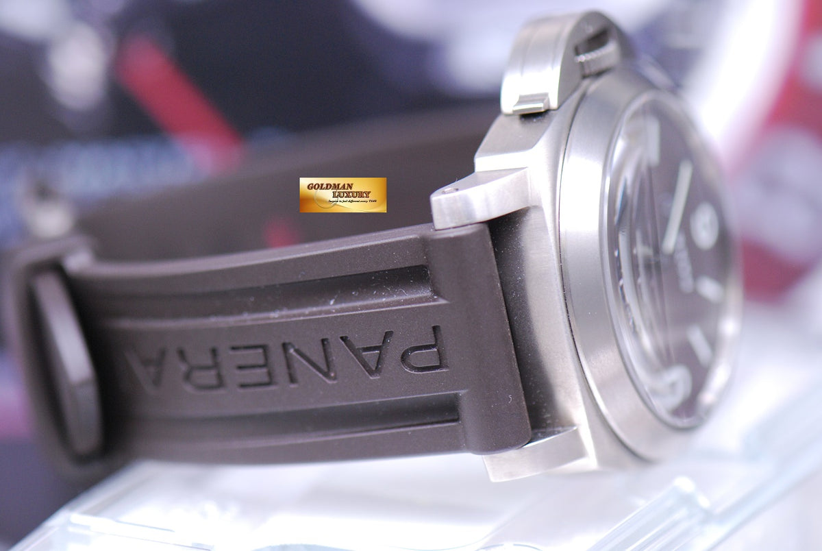 [SOLD] PANERAI LUMINOR BASE TITANIUM 44mm TOBACCO BROWN DIAL MANUAL PAM 116 RARE (MINT)