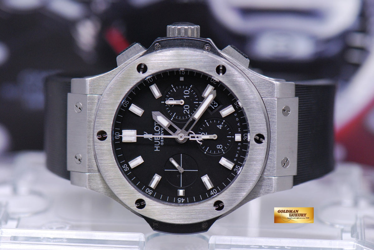 [SOLD] HUBLOT BIG BANG CHRONOGRAPH 44mm STEEL  BEZEL AUTOMATIC 301.SX.1170.RX (NEAR MINT)