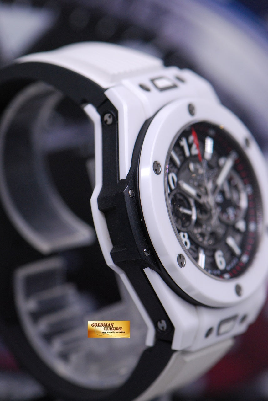 [SOLD] HUBLOT BIG BANG UNICO WHITE CERAMIC CHRONOGRAPH 45mm AUTOMATIC 411.HX.1170.RX (MINT)