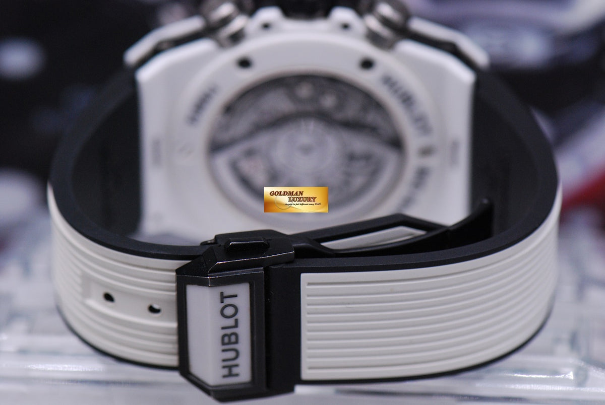 [SOLD] HUBLOT BIG BANG UNICO WHITE CERAMIC CHRONOGRAPH 45mm AUTOMATIC 411.HX.1170.RX (MINT)