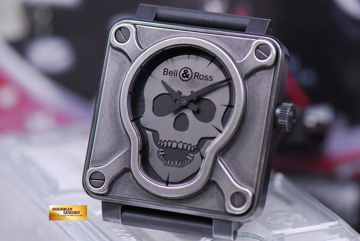 [SOLD] BELL & ROSS SKULL AIRBORNE II PVD COATED AUTOMATIC BR01-92-SAII (MINT)