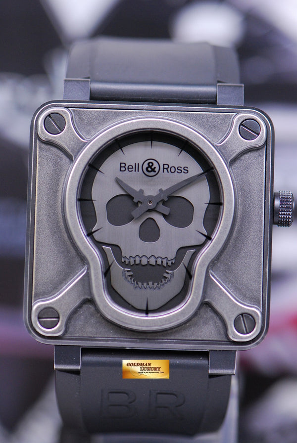 [SOLD] BELL & ROSS SKULL AIRBORNE II PVD COATED AUTOMATIC BR01-92-SAII (MINT)