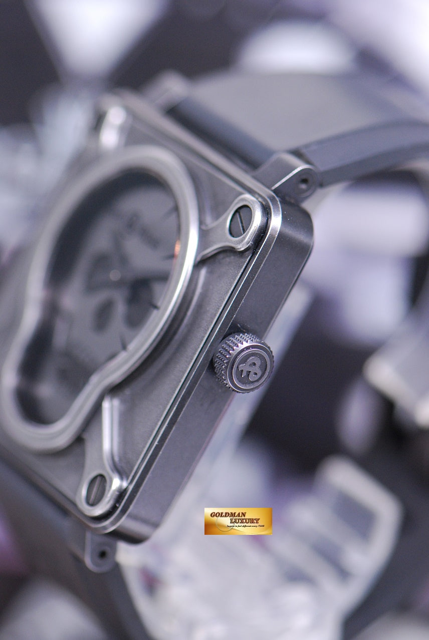 [SOLD] BELL & ROSS SKULL AIRBORNE II PVD COATED AUTOMATIC BR01-92-SAII (MINT)