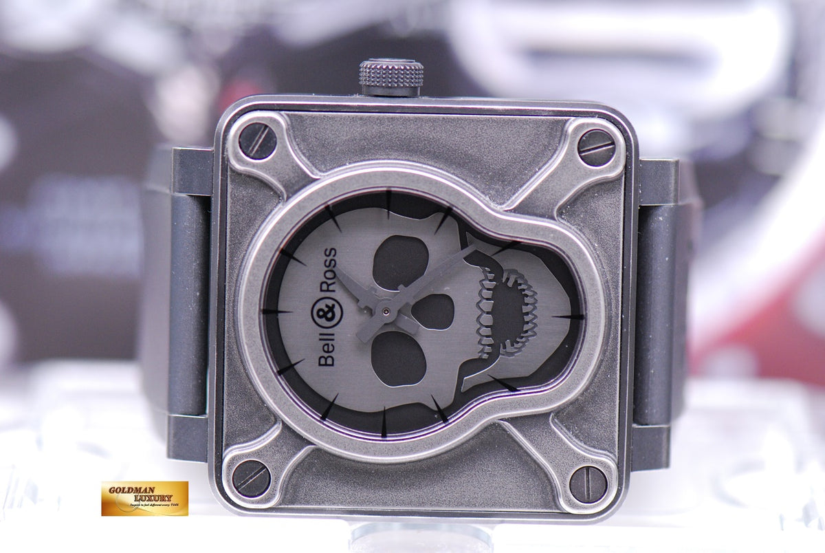 [SOLD] BELL & ROSS SKULL AIRBORNE II PVD COATED AUTOMATIC BR01-92-SAII (MINT)