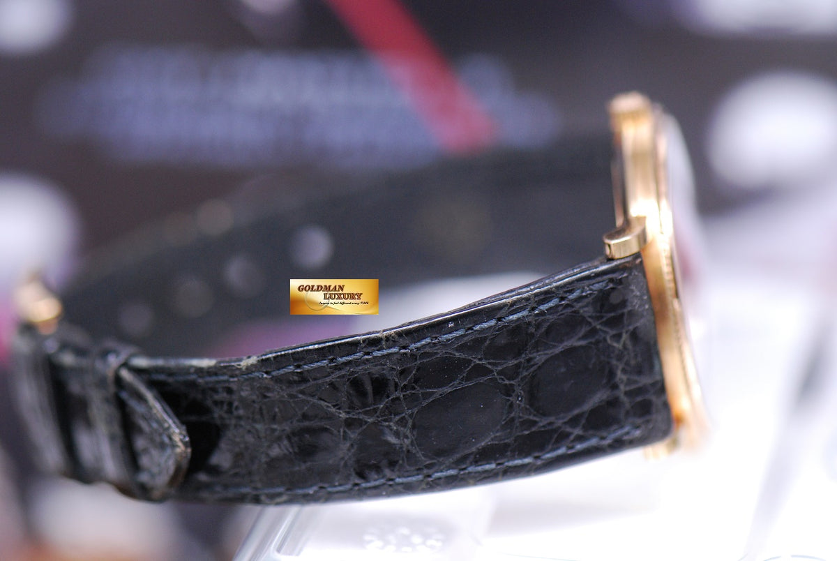 [SOLD] PATEK PHILIPPE CALATRAVA SUB-SEC ENAMEL DIAL 18K YELLOW GOLD MANUAL 3919 (NEAR MINT)