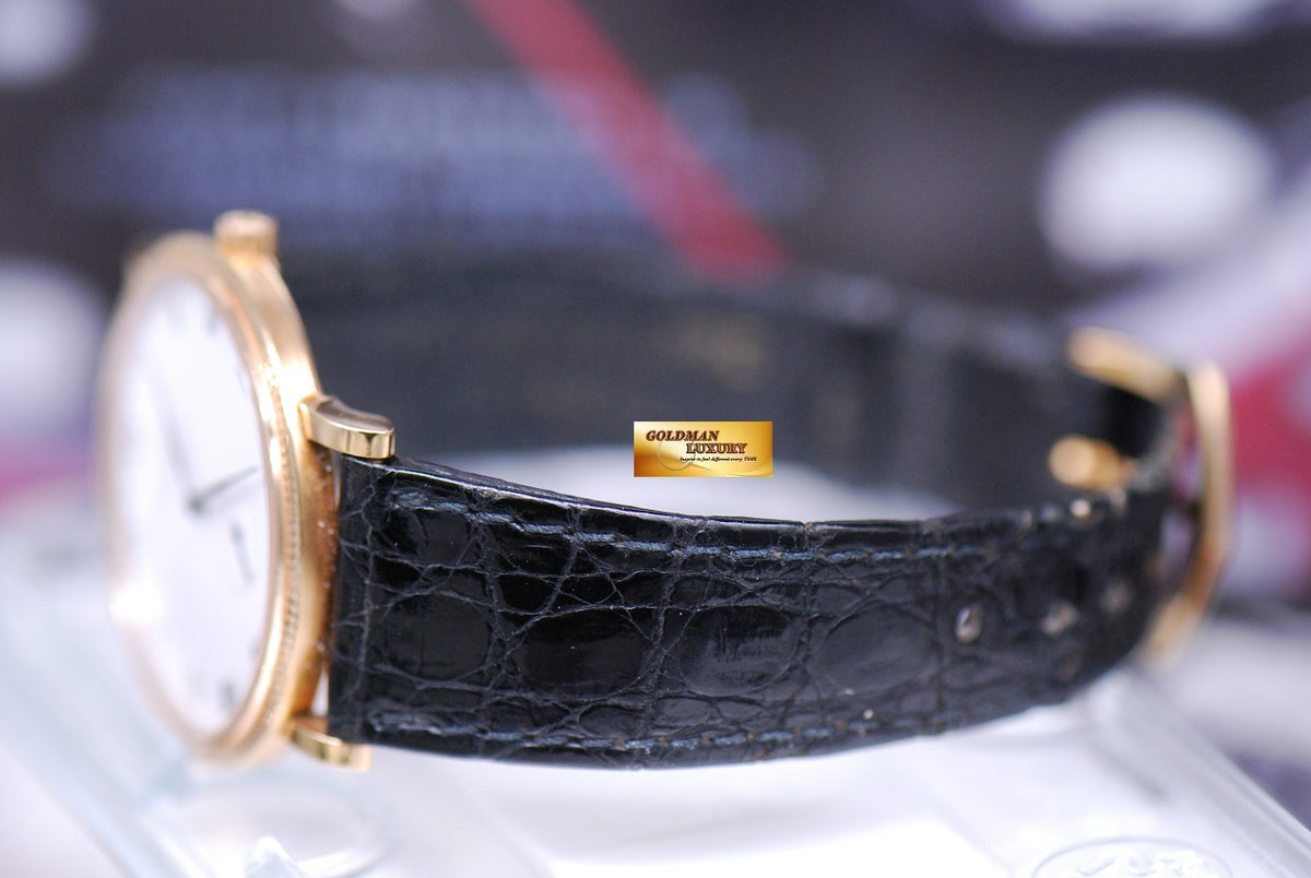 [SOLD] PATEK PHILIPPE CALATRAVA SUB-SEC ENAMEL DIAL 18K YELLOW GOLD MANUAL 3919 (NEAR MINT)