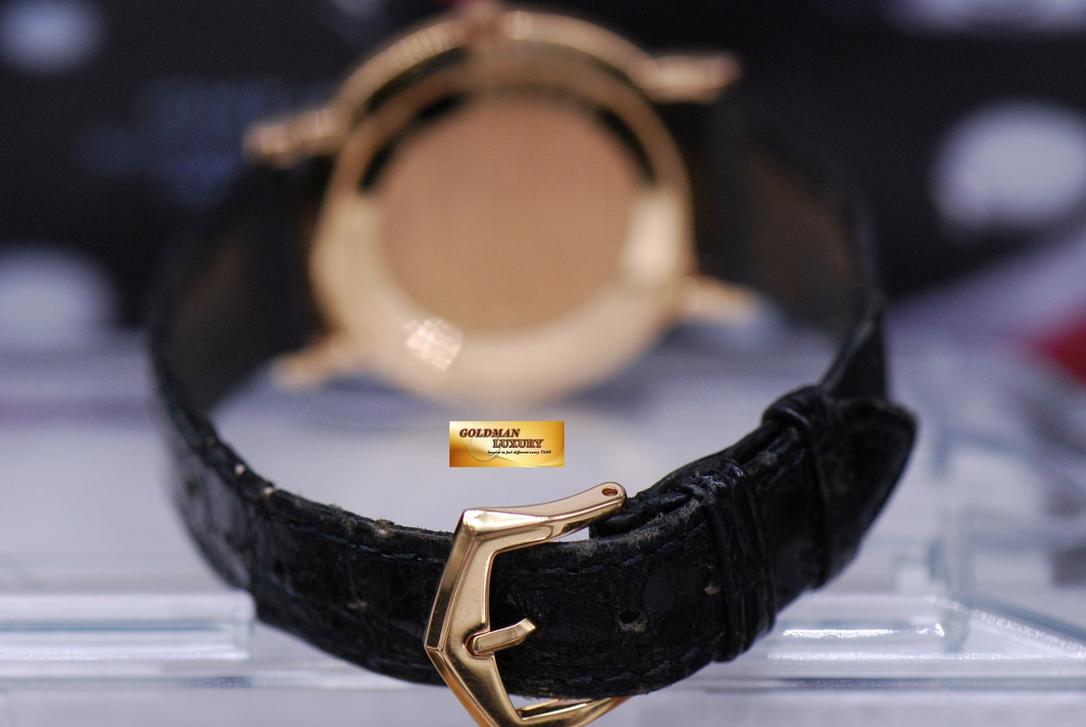 [SOLD] PATEK PHILIPPE CALATRAVA SUB-SEC ENAMEL DIAL 18K YELLOW GOLD MANUAL 3919 (NEAR MINT)